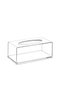 Hermia Soporte de Servilletas de Plástico Transparente 21x12x9 cm, Práctico y Elegante para Mesa de Comedor
